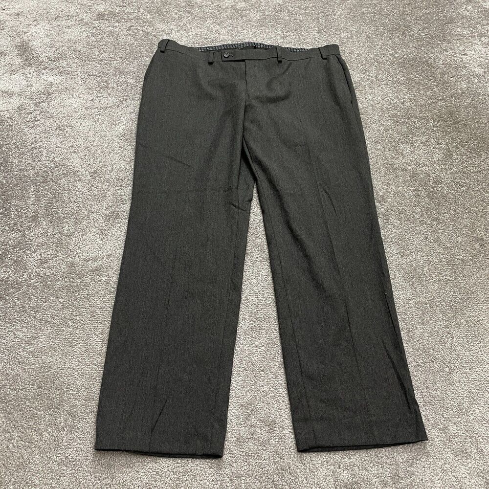Lauren Ralph Lauren Dress Pants Men 38x30 Dark Gray Straight Leg Flat Front Work